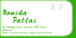 monika pallai business card